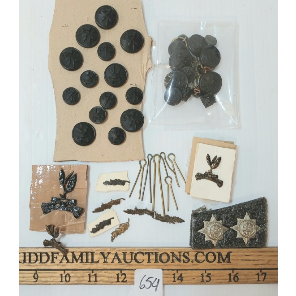 QTY OF CEYLON TEA PLANTERS RIFLES INSIGNIA