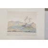 Image 5 : "LANDSCAPE W/ CARIBOU" BY PUDLO - LITHOGRAPH ON PAPER