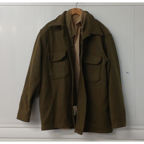 LOT OF 3 - CDN ARMY SHIRT, COAT & WOOL JACKET