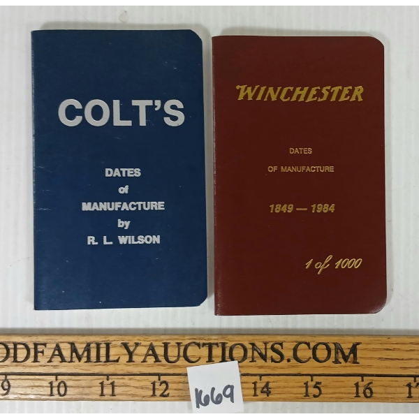 LOT OF 2 - COLT'S & WINCHESTER DATES OF MANUFACTURE BOOKLETS