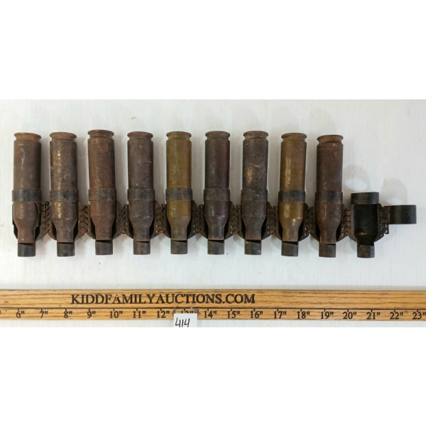 MISC MACHINE GUN BELT W/ BRASS CASINGS