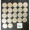 Image 1 : LOT OF 22 - 1968 CDN 25 CENT COINS 