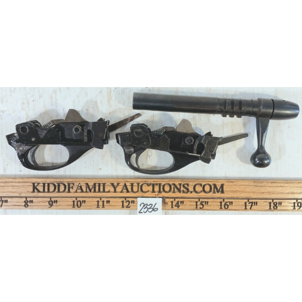 LOT OF 3 - L.H. 788 BOLT ASSEMBLY & 742 TRIGGER PLATE ASSEMBLIES
