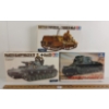 Image 1 : LOT OF 3 - TAMIYA & ITALERI MODEL TANK KITS - INCL PAMZER KAMPFWAGEN IV, CARRIER MKII & KOMANDO