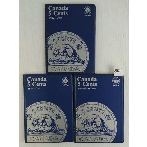 LOT OF 3 - 1922 - 2001 CDN 5 & 25 CENT BOOKLETS