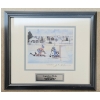Image 1 : "LEGENDARY RIVALS" BY BURDEN - FRAMED PRINT - AUTOGRAPHED BY JOHNNY BOWER