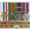 Image 1 : LOT OF 4 - WWII CDN PLATED MEDALS