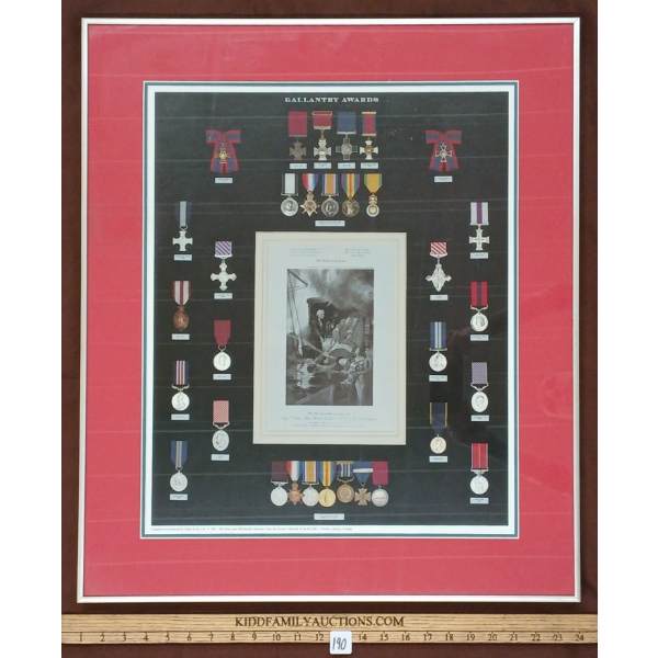 1993 "GALLANTRY AWARDS" - FRAMED POSTER