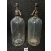 Image 4 : LOT OF 2 - W.H. CALVERT & SELTZER WORKERS CO-OP SHOP - CLEAR ACID-ETCHED - SELTZER BOTTLES