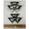 Image 1 : LOT OF 2 - MASSEY FERGUSON TRACTOR FRONT EMBLEMS