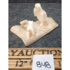 Image 3 : GIRL W/ DOG - SIGNED - BONE & ANTLER
