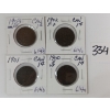 Image 1 : LOT OF 4 - 1900 - '04 CDN LARGE CENTS