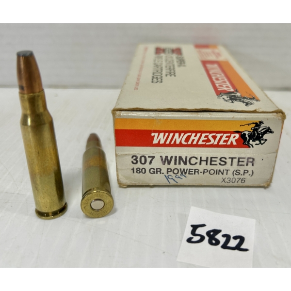 AMMO: 10X WINCHESTER .307 WIN 180GR. SP 