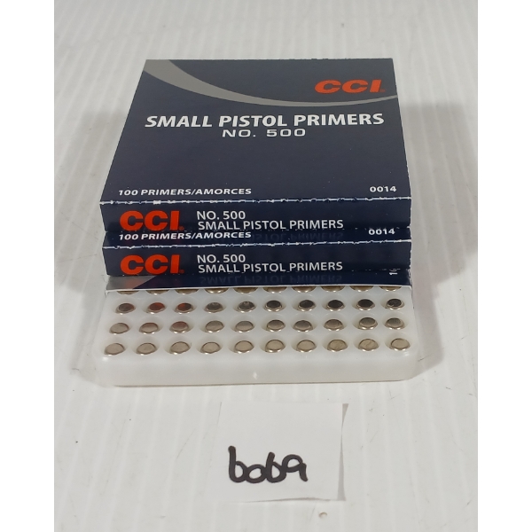PRIMERS: APPROX 300X CCI NO. 500 SMALL PISTOL PRIMERS