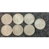 Image 1 : LOT OF 7 - 1954-1965 U.S. 10 CENT COINS