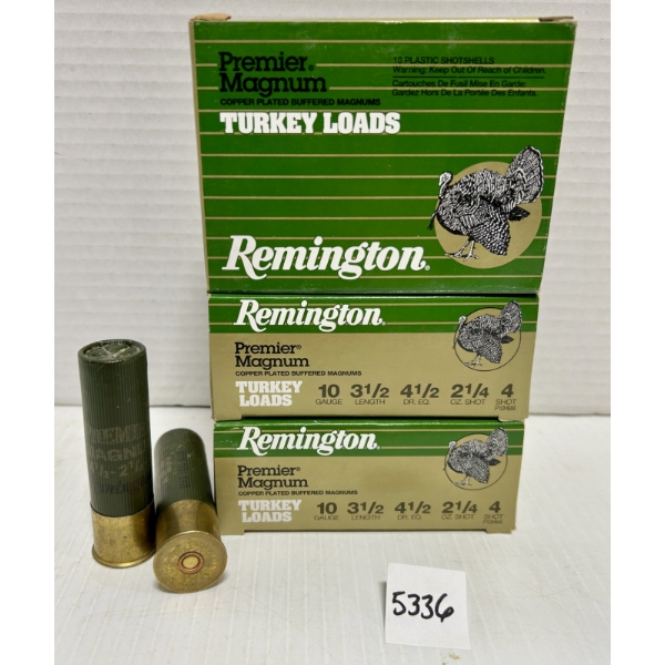 AMMO: 30X REMINGTON 10 GA 3-1/2IN NO4 SHOT 
