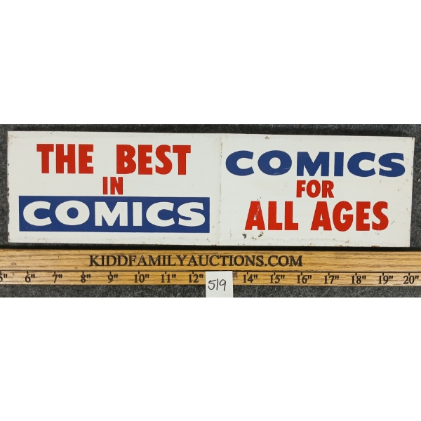 THE BEST IN COMICS / COMICS FOR ALL AGES - SST DISPLAY TOPPER
