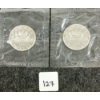 Image 1 :  LOT OF 2 - 1963 CDN SILVER DOLLARS - VOYAGEUR 