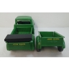 Image 5 : LOT OF 2 - TONKA PRESSED STEEL JOHN DEERE TRUCK & TRAILER