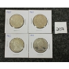 Image 2 : LOT OF 4 - 1965 & 1966 CDN SILVER 50 CENT PCS