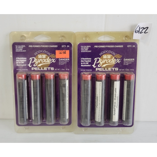 POWDER PELLETS: 48X HODGDON PYRODEX 50/30 PELLETS - FOR .50CAL