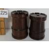 Image 1 : LOT OF 2 - 19TH CENTURY GEORGIAN LIGNUM VITAE TREEN CONTAINERS