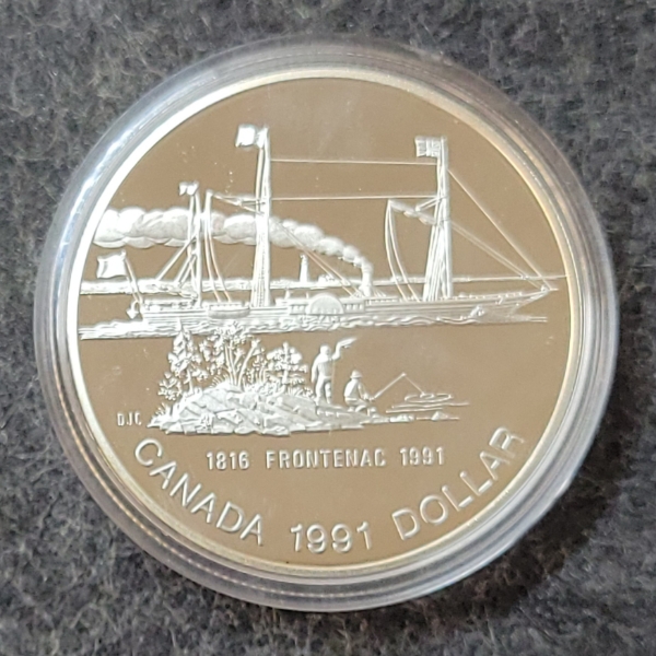 1991 RCM SILVER DOLLAR COIN