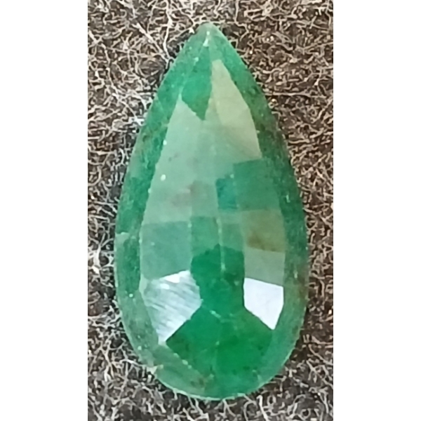 PEAR CUT LOOSE NATURAL ZAMBIAN EMERALD ($11,460.00 APPRAISAL)