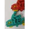 Image 6 : LOT OF 4 - MOTORCYCLISTS & MOPED - INCL REALISTIC, AUBURN & MAISTO