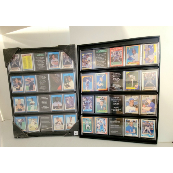 LOT OF 2 - BASEBALL COLLECTOR CARD WALL DISPLAYS