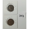 Image 2 : LOT OF 2 - 1896 CDN LARGE PENNIES