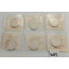 Image 1 : LOT OF 6 - CDN 50 CENT SILVER PCS - INCL 1940-1943 