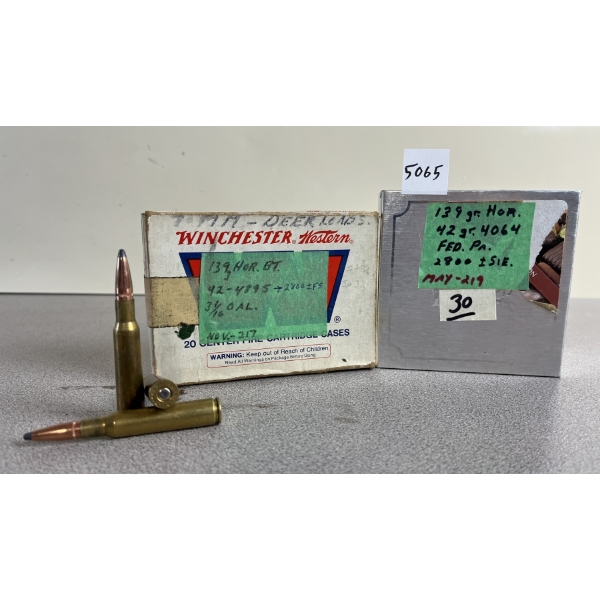AMMO: 50X 7MM MAUSER 139GR. HORNADY - RELOADS