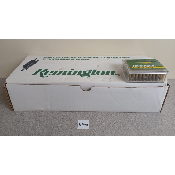 AMMO: 2500X REMINGTON GOLDEN BULLET .22 LR - 40GR - PLATED RN - FACTORY SEALED