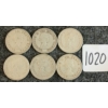 Image 2 : LOT OF 6 - 1956-1968 CDN 25 CENT COINS