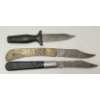 Image 3 : LOT OF 3 - FOLDING KNIVES & BOOT KNIFE