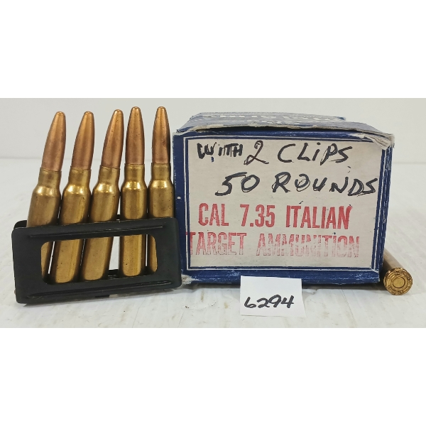 AMMO: 50X ITALIAN RNDS 7.35 