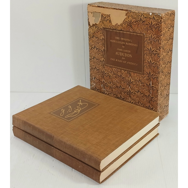 1966 "THE ORIGINAL WATER-COLOR PAINTINGS BY JOHN JAMES AUDUBON" - HARDCOVER PUBLICATIONS