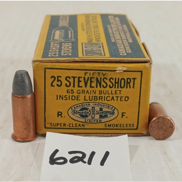 AMMO: 42X CIL .25 STEVENS SHORT - 65GR