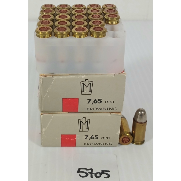 AMMO: 50X SELLIER & BELLOT 7.65MM BROWNING