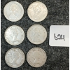 Image 2 : LOT OF 6 - 1962-1966 CDN 25 CENT COINS