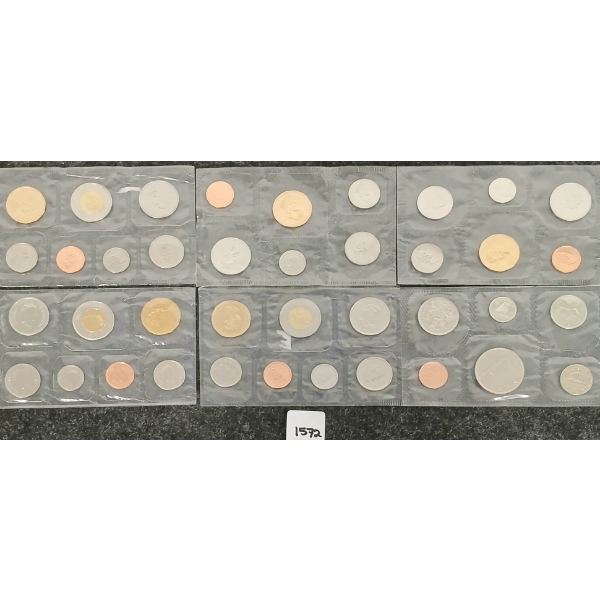 LOT OF 6 - 1982-2005 CDN UNCIRCULATED PROOF SETS