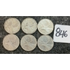 Image 1 : LOT OF 6 - 1947 CDN 25 CENT COINS