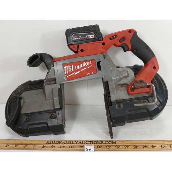 MILWAUKEE DEEP CUT BAND SAW W/ BATTERY