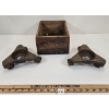 Image 2 : LOT OF 3 - DURKEE HARD CAULK CRATE & SIGNED CASTORS 