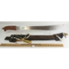 Image 1 : DOMINICAN REPUBLIC PROMEDOCA MACHETE W/ CARVED HANDLE & SCABBARD
