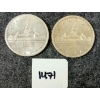 Image 1 : LOT OF 2 - 1959 CDN SILVER DOLLARS - VOYAGEUR 