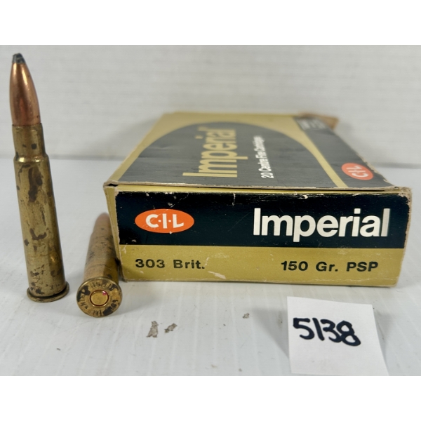 AMMO: 20X CIL .303 BRIT 150GR. SP