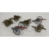 Image 2 : LOT OF 6 - LEAD MOUNTED GUNS - INCL BRITAINS LTD 