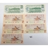 Image 2 : LOT OF 7 - 1974 &1987 CDN $1 & $2 BANKNOTES